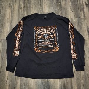 Vtg Lightning Clothing Milwaukee WI V Twin Classic Ride Of The Century Sz Medium